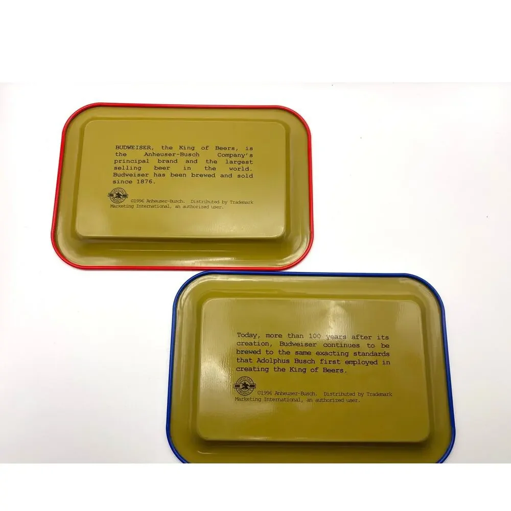 Budweiser King of Beers Tip Receipt Tray 1996 Anheuser Busch USA Vintage Barware